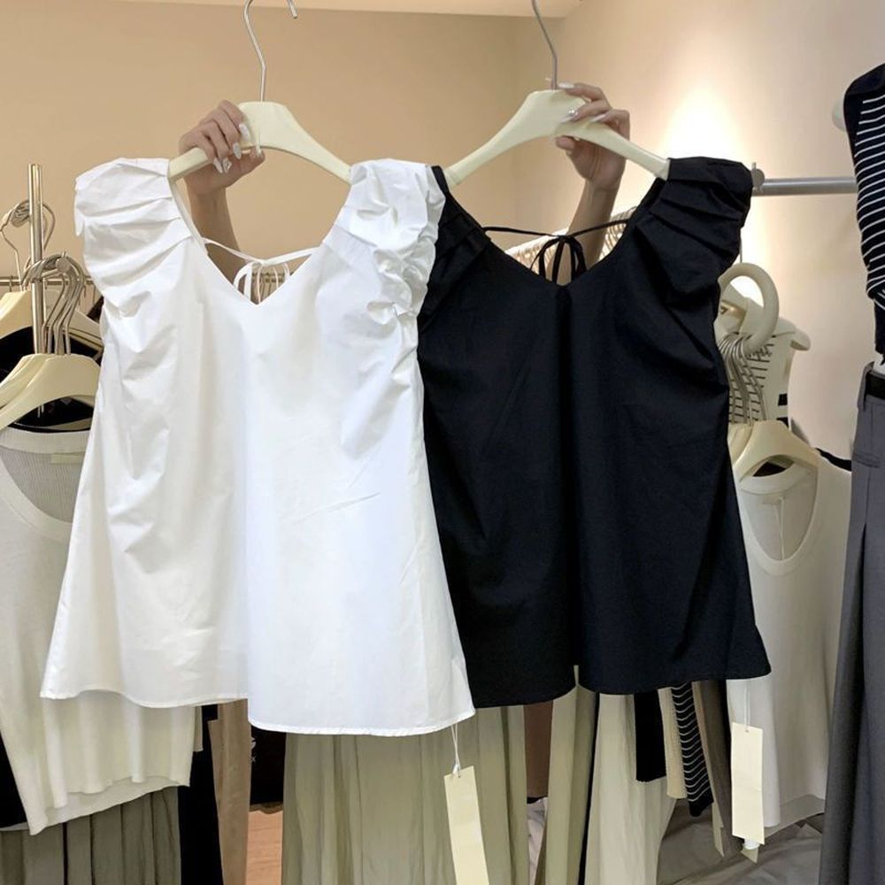 New V-Neck Tops Women's Sleeveless